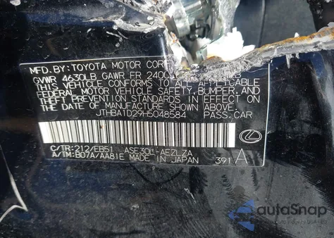 2017 Lexus Is 200T z USA, uszkodzony, nr VIN JTHBA1D29H5048584